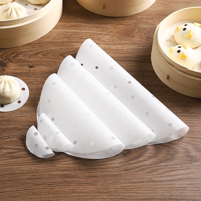 廠家批發廚房家用食品一次性蒸籠紙 不粘鍋蒸包子饅頭圓形蒸籠墊