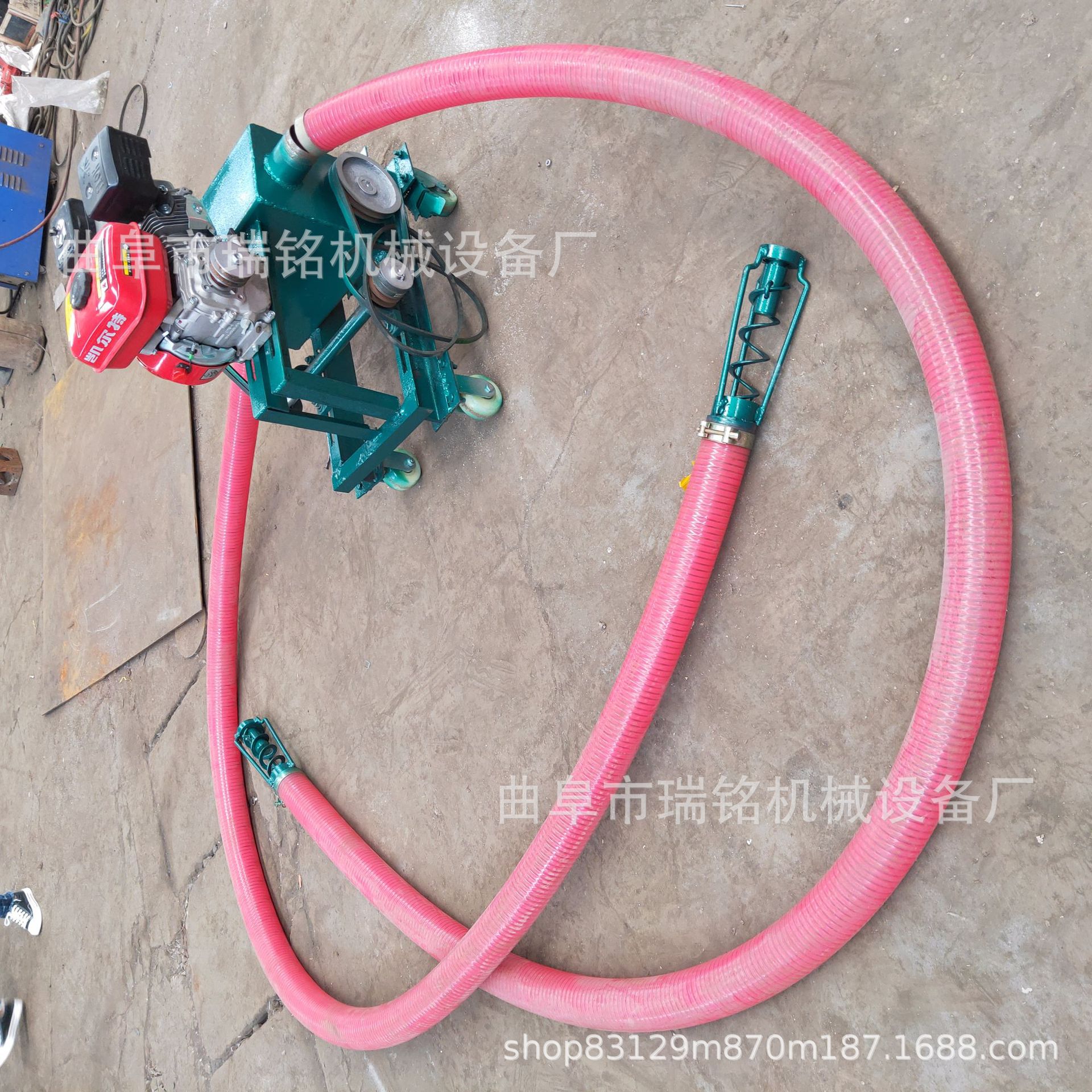 移动自吸式吹送式吸粮机TGFF双头粮食输送机沙子水泥牛筋管吸料机