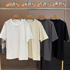 060305 春夏新作無地速乾男女カップル夏の屋外日焼け止めルーズラウンドネック半袖