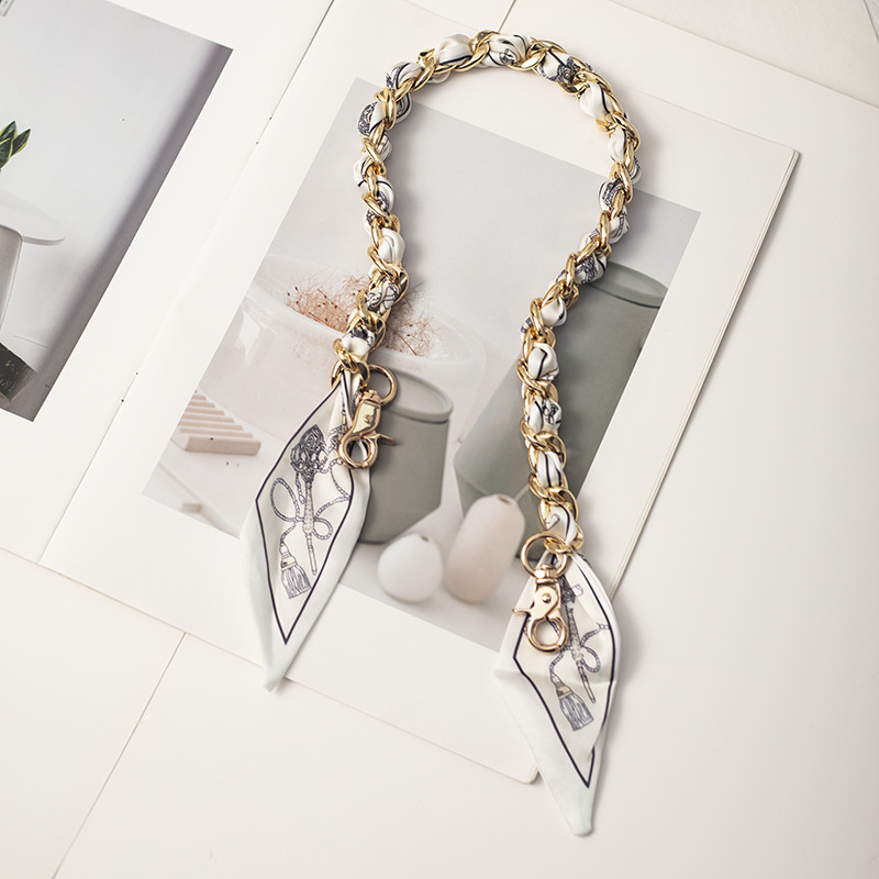 [체인화이트] 싱글숄더 장식체인 54cm