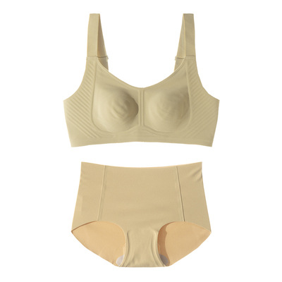 5549 tira de jalea sin costuras soporte suave inalámbrico más tamaño ajustable cepillado ropa interior térmica sujetador ultrafino de las mujeres