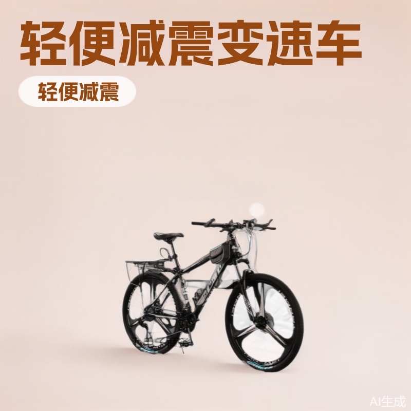 Mountain Bike for Adults, Variable Speed, Men's Model, Lightweight Shock-Absorbing Road Bike for Middle School Students, Youth Cycling Bike with Dual Disc Brakes