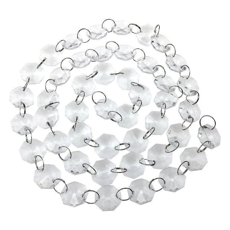 Yueyin отель Свадебная аудитория Цветочные 14 восьмиугольных бусин 1 м хрустальные бусины занавеска День рождения Рождественский Фестиваль освещения реквизит