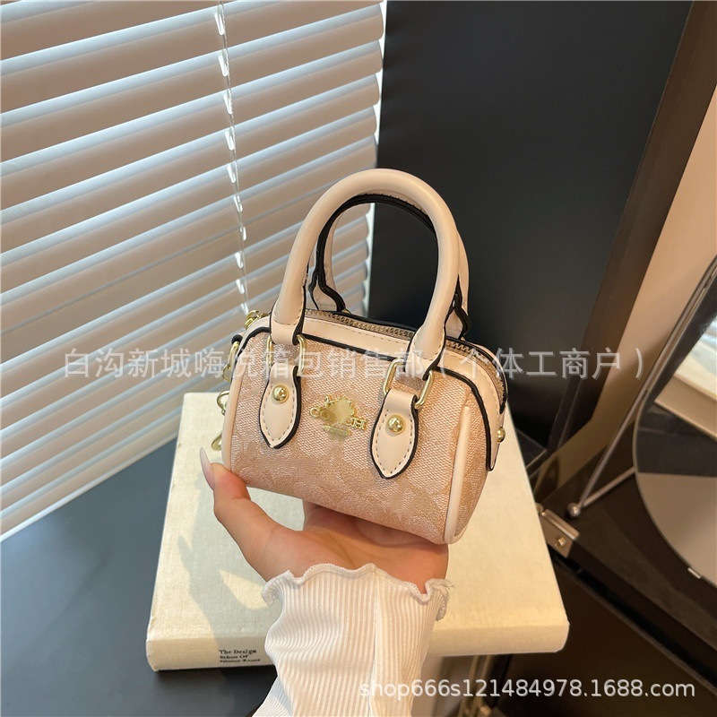 蔻家手提包女新款高级印花枕头包跨境外贸零钱包迷你包包批发|undefined