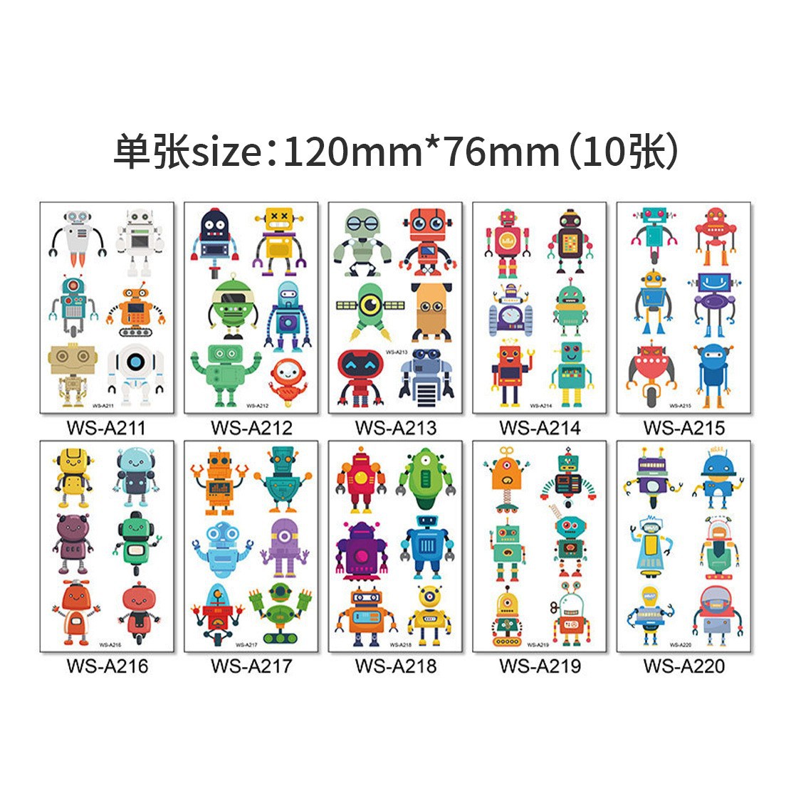 Set de Tatuajes Temporales Infantiles de Papel para Cuerpo image 18