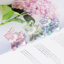 高透气球狗挂件uv镀彩夜光吊坠手机链钥匙扣装饰材料DIY饰品配件