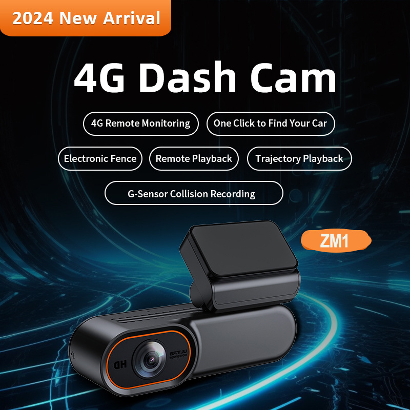 4G remote driving recorder monitoring mobile phone remote real-time view HD recorder 24h car camera