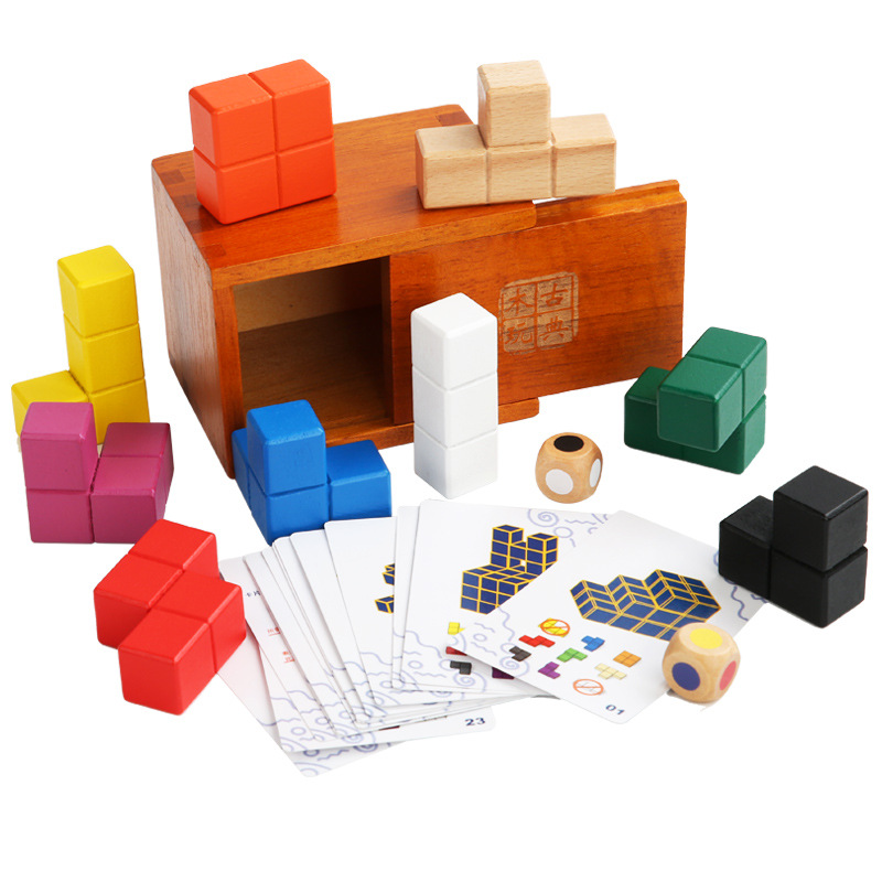 Desanillo de juguetes educativos, desbloqueo, ejercicio, capacidad de pensamiento espacial, almacenamiento de descompresión de bloques de construcción de caja mágica de Pandora