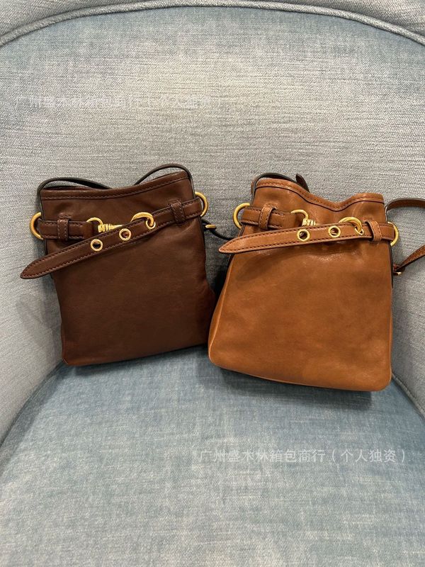 跨境外单Aventure双M羊皮福袋mini水桶包小众百搭休闲斜挎包女包|undefined