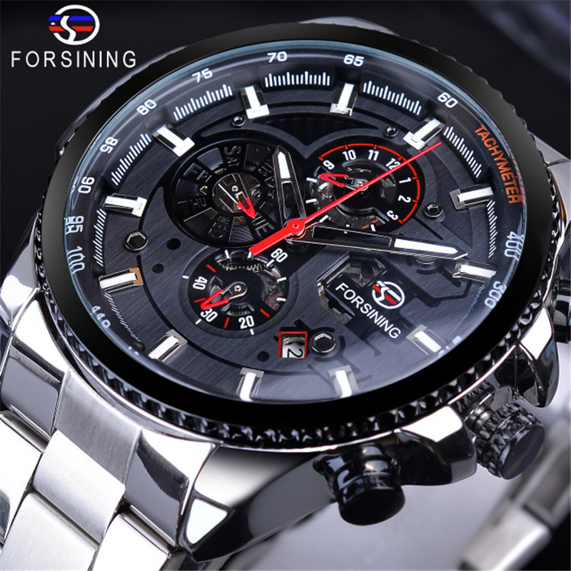Men's Automatic Mechanical Watch With Multifunctional Dial Design_voghion.com