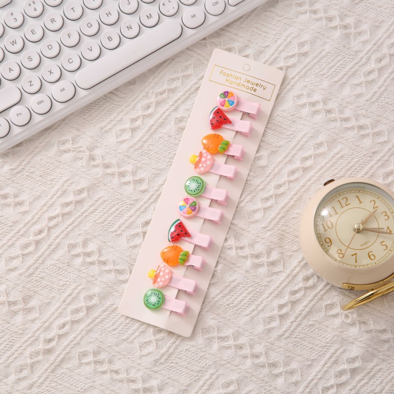 Las pinzas para el cabello de los niños no lastiman el pelo del bebé flequillos pequeños accesorios para el cabello del bebé Princesa Tarjeta de pelo femenino lindo tocado