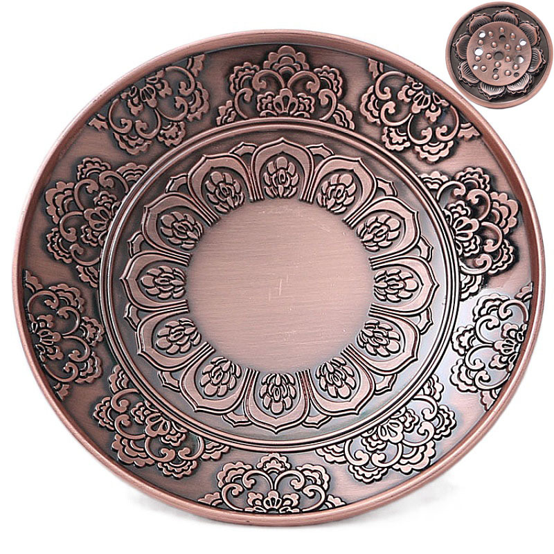 Quemador de incienso de estilo antiguo de cobre, soporte para varillas de incienso de loto, decoración zen para el hogar, sin caída de ceniza. image 16