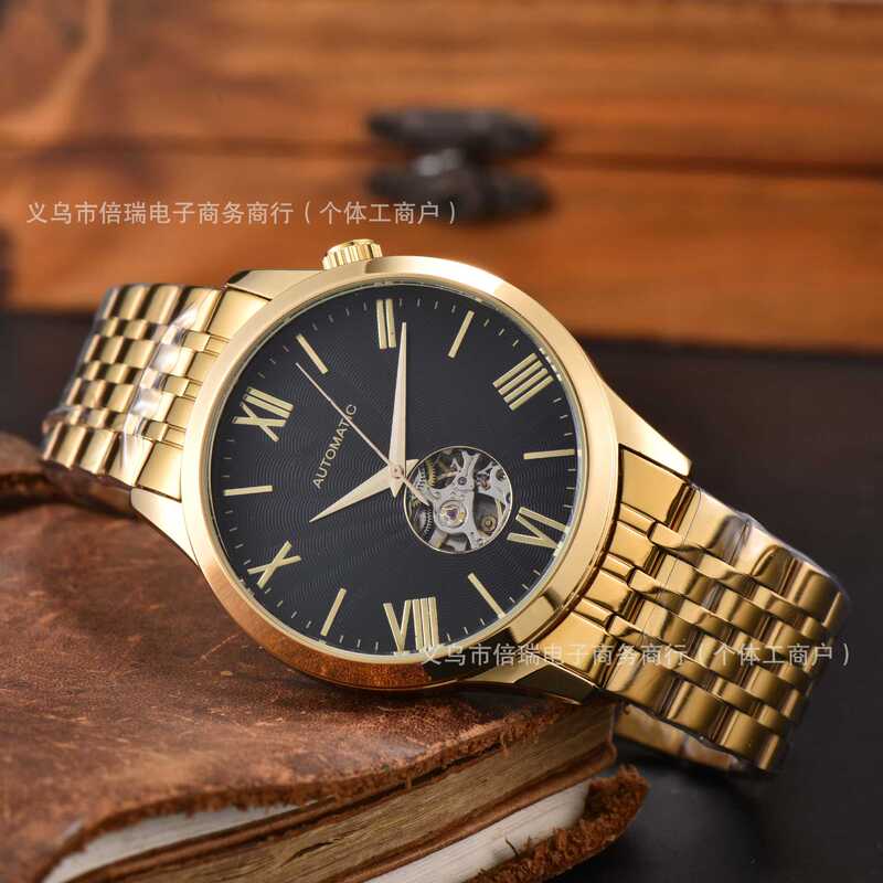 Brand New Fashionable Fully Automatic Mechanical Men's Watch, Solid Steel Band Watch, High-Quality Business Wristwatch Brand New Fashionable Fully Automatic Mechanical Men's Watch, Solid Steel Band Watch, High-Quality Business Wristwatch