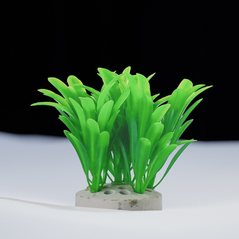 Exclusivo transfronterizo para simulación de montones de plantas acuáticas 10cm de césped de plástico flores decorativas y peceras paisajismo suministros de flores falsas agua de simulación