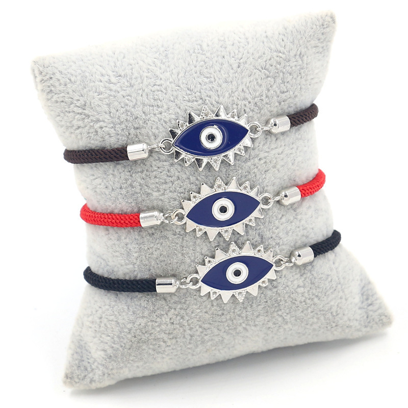 Popular Turkish Blue Eye Bracelet for Men and Women, Couple Style, Evil Eye Woven Bracelet, Cross-Border Evil Eye Jewelry
