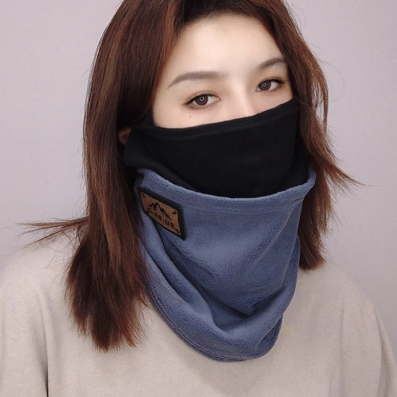 Ski Warm Mask for Men and Women in Autumn and Winter Thickeneded Velvet Face Protection Winter Mask Outdoor Windproof Neck Cover Cycling Mask