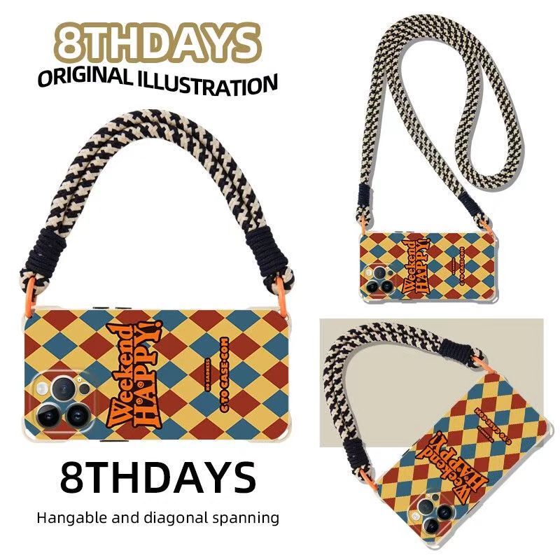 Weekend iPhone16 Phone Case 15ProMax Four Corner Lanyard 14Pro Internet Celebrant XSMax Drop-resistant 15Pro Jane