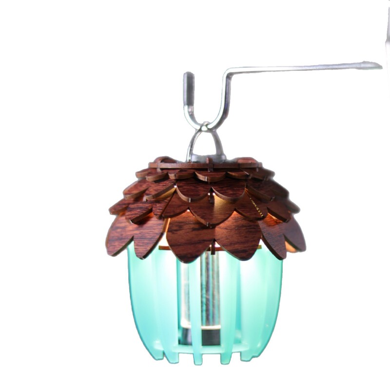 Ximai Outdoor Wood Products Outdoor Camping Style Gz Lamp 38 Lampshade DIY Handmade Lampshade Pine Cone Lampshade Material Package