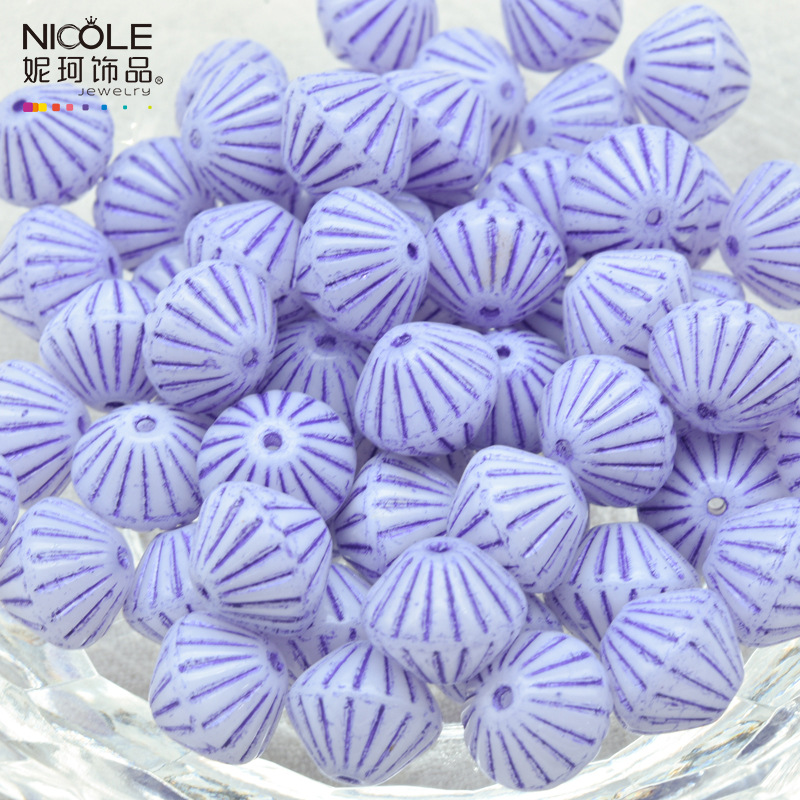 Importado Checo Baos Osha esmaltado linterna cuentas de mano 9mm accesorios de material DIY pulsera alrededor de 100 piezas