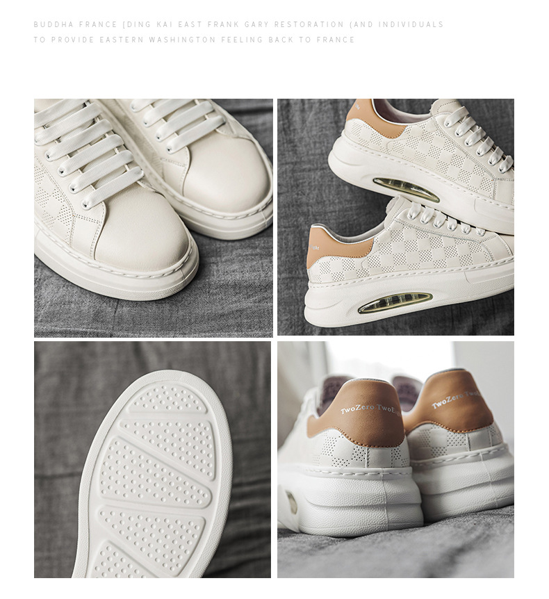 20243 Neue Sommer Atmungsaktive Platte Kappe Leder Rindsleder Sport Kleine Weiße männer Weiche Sohle Casual Schuhe_voghion.com