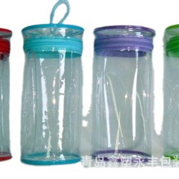 生产销售各种带压条的高透明保PVC EVA 立体袋