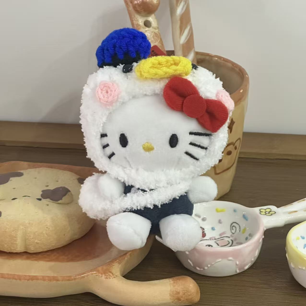 Amor hellokitty muñeca colgante llavero colgante bolsas de regalo bolsas de peluche lindo muñeca colgante lindo
