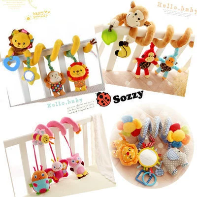 Детская многофункциональная музыкальная кровать вращается вокруг кровати колокольчик тележка висячий колокольчик детская успокаивающая плюшевая игрушка с каучуком