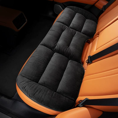 Seat cushion, seat cover Flannel Seat Cover - checkered-flannel-noble-black-back-row-1-piece