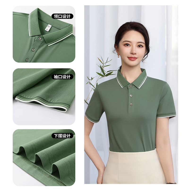 Ropa de hombre 7A antibacteriano, antiestático, antiultravioleta, sensación fresca, polo de manga corta, ropa de trabajo, polo de verano, logotipo personalizado