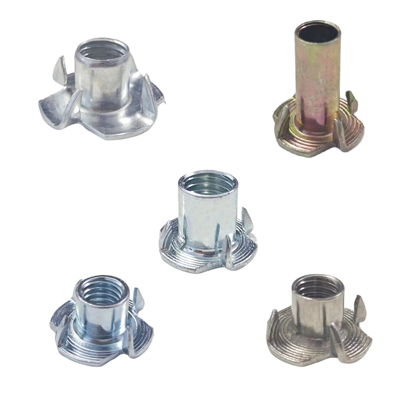 不锈钢四爪螺母镀锌爪形螺母音箱木板镶嵌螺帽冷镦预埋M3M4M56810