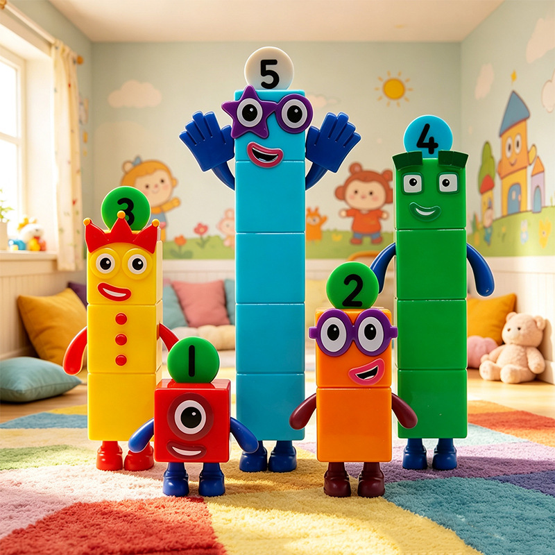 Cross-border Numberblocks digital building blocks, small block figures, card game figurines, model ornaments Cross-border Numberblocks digital building blocks, small block figures, card game figurines, model ornaments