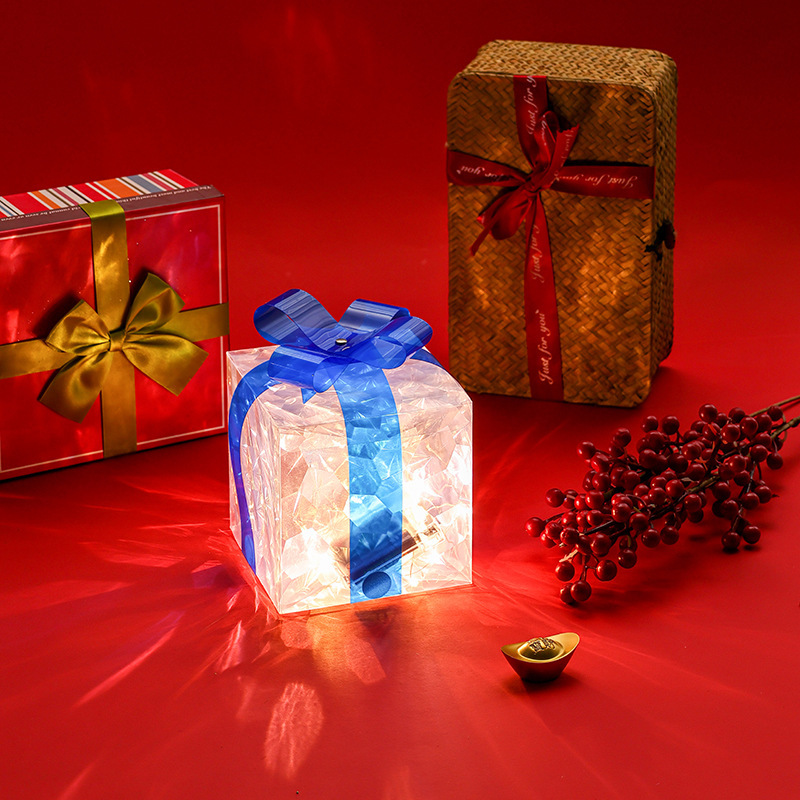 発光ギフトボックスクロスボーダークリスマス装飾レーザーギフトボックス|undefined