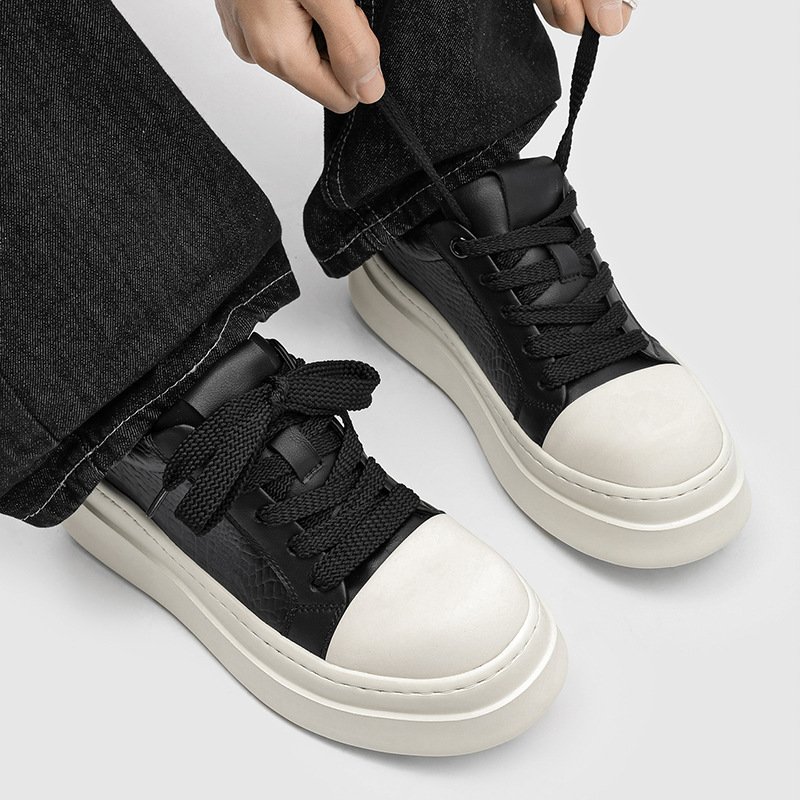 Herren Skaterschuhe Mit Dicker Sohle Und Komfort Passform_voghion.com