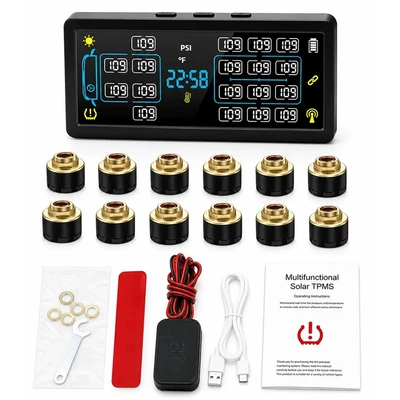 Monitoring System 15Bar, Tire pressure monitoring system - 12-wheel-external-0-15bar-comes-with-repeater