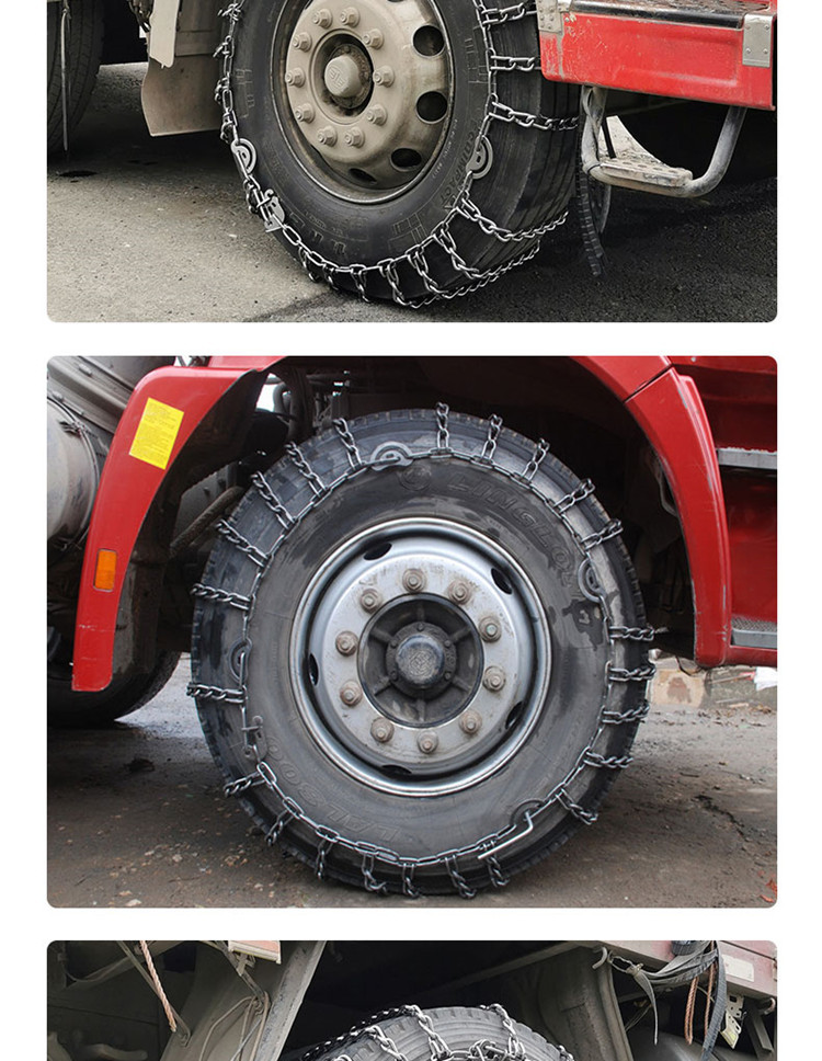 Large truck snow chain iron chain truck minibus bus trailer 825-16 1200-20 tires snow bold