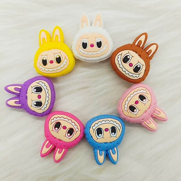 2025 New Cartoon Labubu Tennis Racket Shock Absorber Silicone Tennis Racket Shock Absorber Embedded Double-Sided Shock Absorber