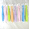 Children's silica gel soft spoon, handle heart shaped, wholesale