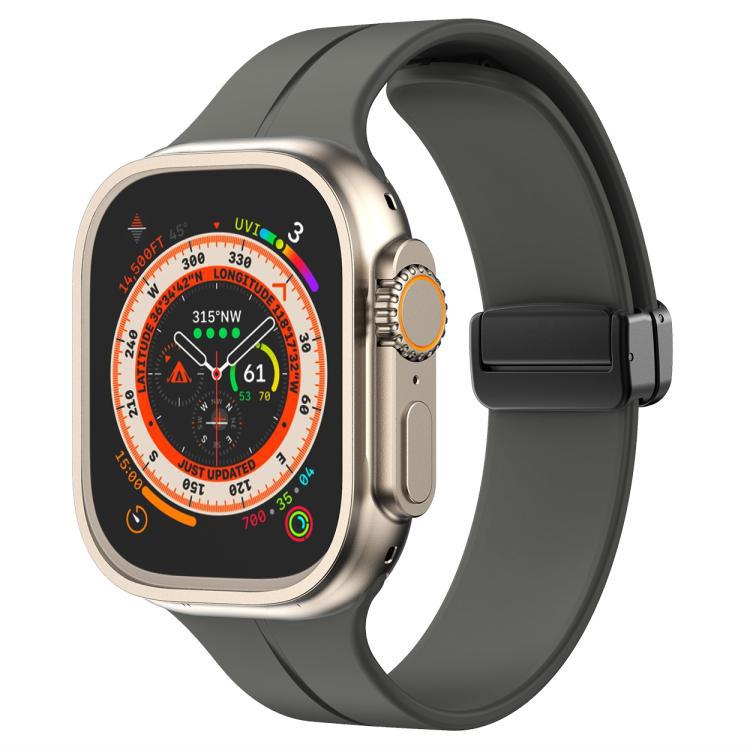xDfind pulsera de silicona de hebilla de succión de color sólido para Apple Watch 42mm / 41mm / 40mm / 38mm / Ap