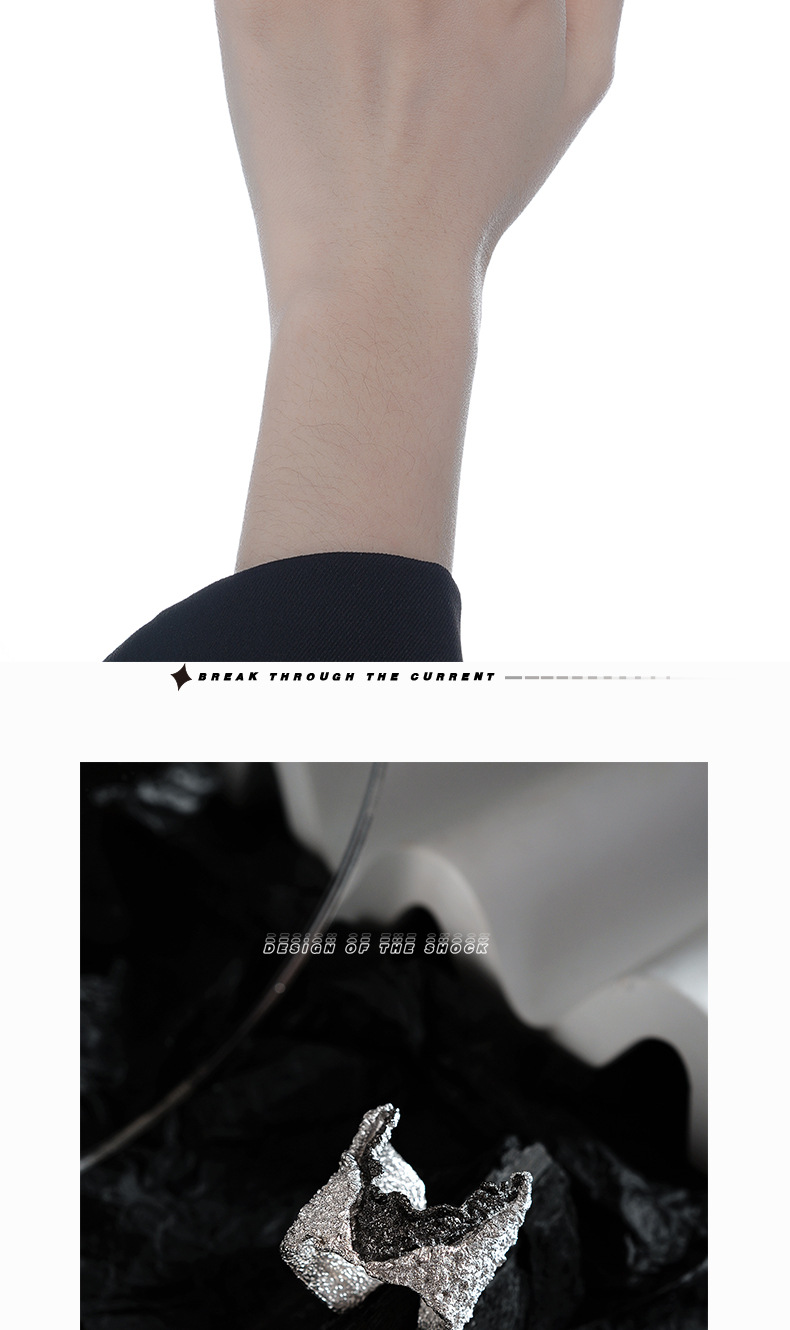 Fashion Geometric Sterling Silver Plating Open Ring 1 Piece