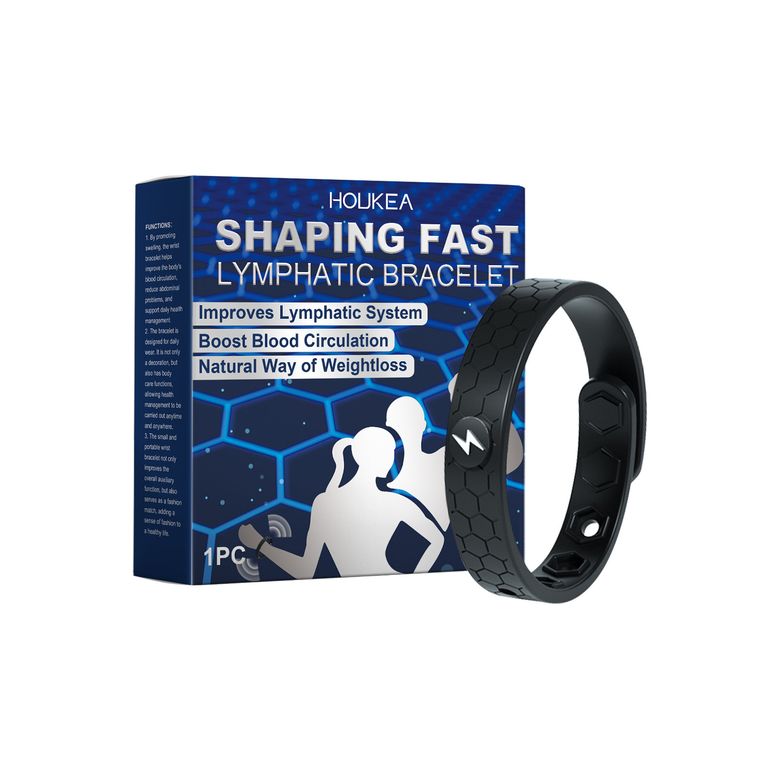 Houkea Graphene Bracelet Body Care Gentle Care Management Health Daily Use Decoration