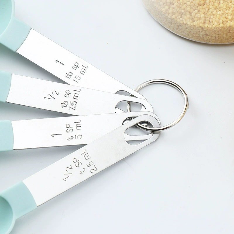  measuring spoon, set stainless steel, measuring cup scaled, 8 pieces