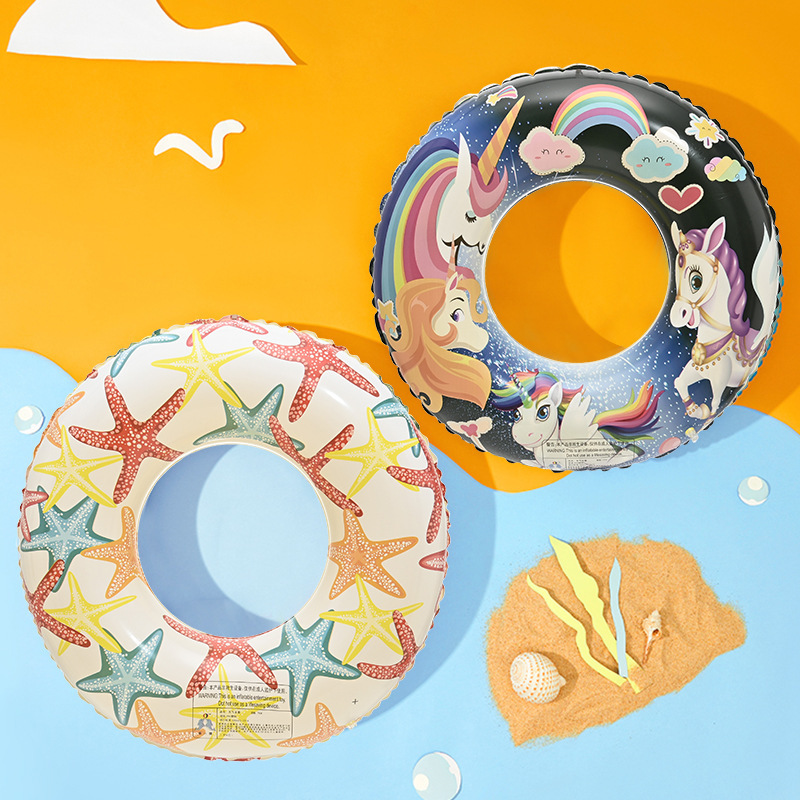 cartoon inflatable swimming ring for adults