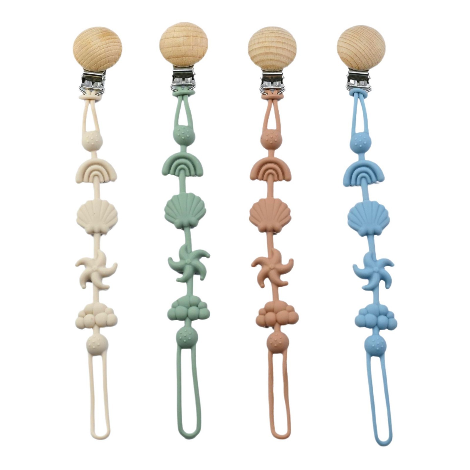 Nuevo juguete de dibujos animados para bebés, mordida y mordida, patrón de cinco dedos, mordedor calmante, mordedor para bebés de grado alimenticio