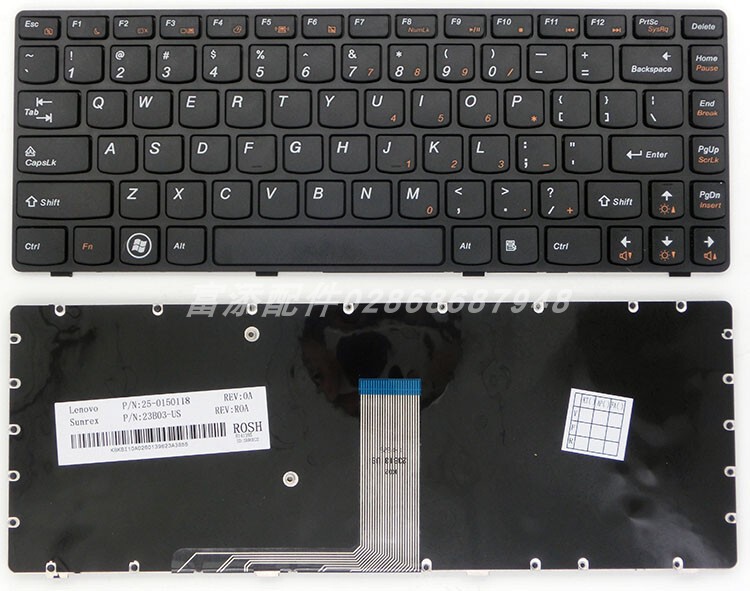 For Lenovo Y480 Y485 Y480N Y485P Y485M Y480P Y480A Y480M keyboard