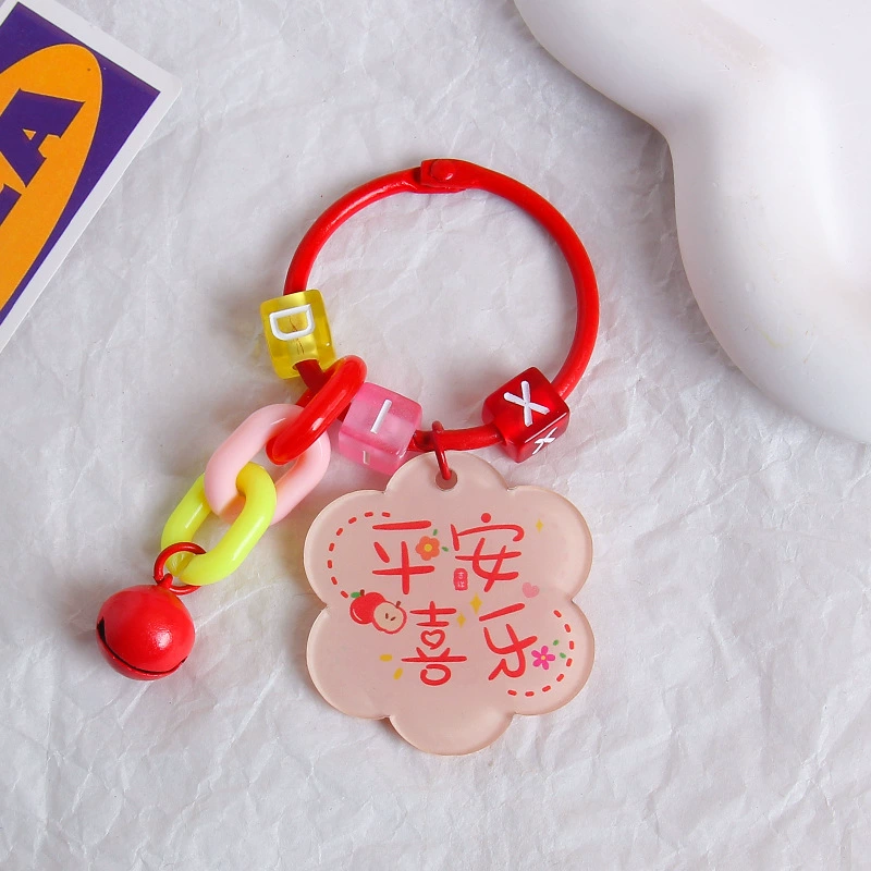 Brand creative acrylic protective amulet, keychain, transparent pendant, bag decoration, decorations