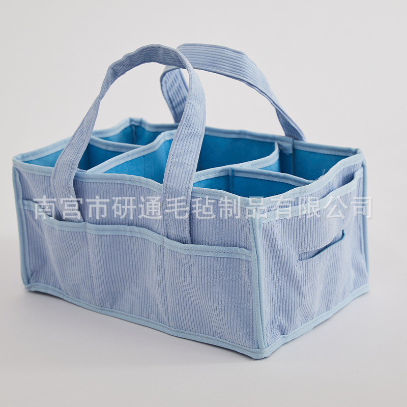 파란색 줄무늬 [펠트 칸막이] 38*25*18cm