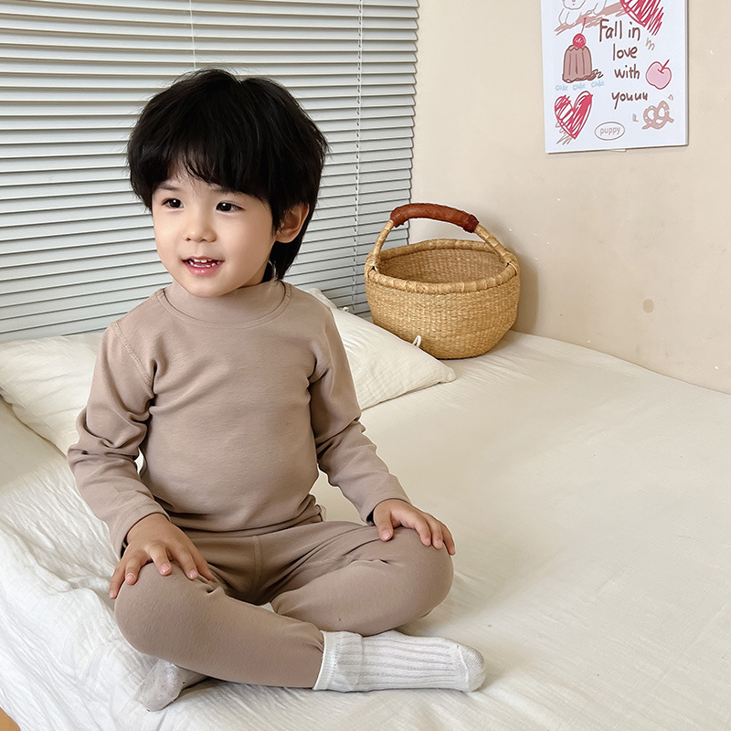 브라운 - 하프 터틀넥 슈트