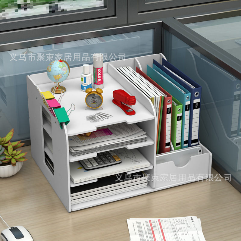 Cross-Border Amazon File Rack Desktop Multi-Functional Storage Rack for Office Documents, Paper, and Data Classification
