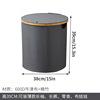 Cylindrical gray [large size with lid]