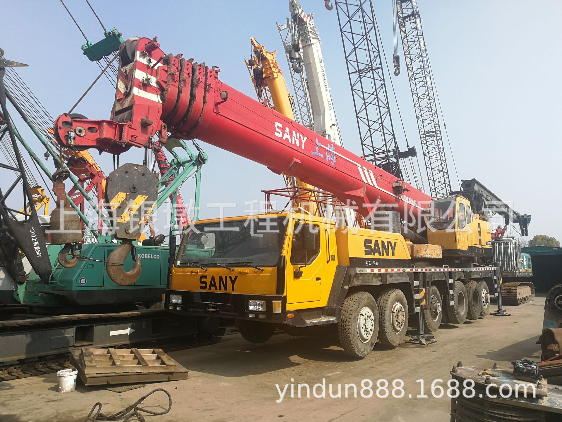 QY130 SANY Crane,二手吨汽车吊出售三一130吨